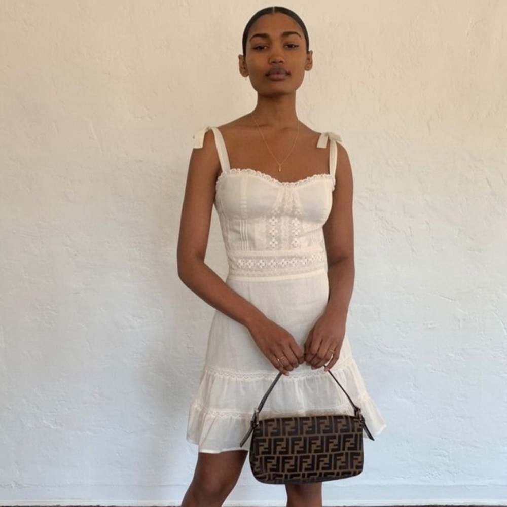 Reformation Maeve Dress in Cream